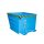Bauer Kippbehälter mit Hebelverschluss 1,1 m³ - max. 1500 kg - Stahl - lackiert - RAL 5012 Lichtblau