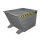 Bauer Kippbehälter mit Hebelverschluss 0,55 m³ - max. 750 kg - Stahl - lackiert - RAL 7005 Mausgrau