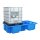 Bauer IBC Auffangwanne aus Polyethylen (PE) - für 2 x IBC Container - Beständigkeit gegen Säuren - Laugen u.s.w. - Ausführung mit Auflageflächen