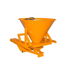 Bauer 265 Liter Streugerät für Sand - Salz und Splitt Streubreite einstellbar max. 500 kg Gewicht - lackiert - RAL 2000 Gelborange