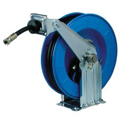 Automatischer Schlauchaufroller -  versch. Längen - Innen Ø 10 mm - Stahl - für Druckluft