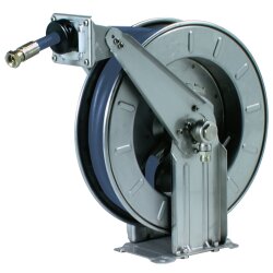 Automatischer Schlauchaufroller - Edelstahl - Dampfschlauch - 12 Meter - Innen Ø 12 mm - für Hydraulik und AdBlue®