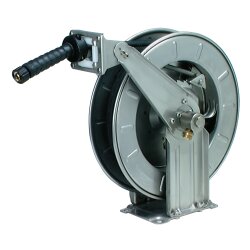 Automatischer Schlauchaufroller - Edelstahl - Hochdruck - 12 Meter - Innen Ø 8 mm - für Wasser