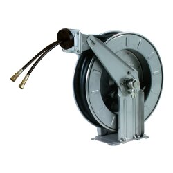 Automatischer Schlauchaufroller - HD Doppelschlauch - 10 Meter - Innen Ø 8/8 mm  - für AdBlue® und Hydraulik