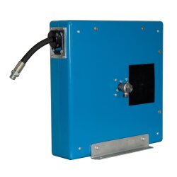 Automatischer Schlauchaufroller - geschlossen - Stahlgehäuse - Hochdruck - 20 Meter - Innen Ø 8 mm - mit SCS kontrollierte Aufrolltechnik - für Hochdruck