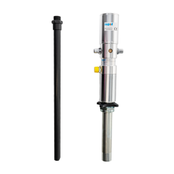 Pneumatische Ölpumpe - 1 : 1 Übersetzung - Fasssaugrohr - max. 8 bar - 10 Ltr./min.