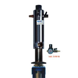 Pneumatische Ölpumpe - 1 : 3  Übersetzung - kurz - bis max. 8 bar - 15 Ltr./min.