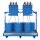 Ölabgabeset - Geräteträger - pneumatische Pumpe - für 6 x 60 Ltr. Fässer