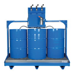 Ölabgabeset - Geräteträger - für 3 x 200 Ltr. Fässer