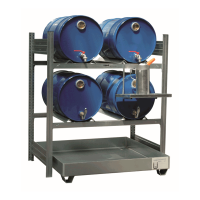 Fassregal mit Bodenwanne für 4 x 60 Liter Fässer