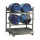 Fassregal mit Bodenwanne für 4 x 60 Liter Fässer