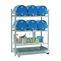 Fassregal mit Bodenwanne für 6 x 60 Liter...