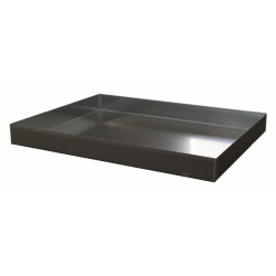 Auffangwanne für 2 x 200 Liter Fässer - 210 Liter - 800 x 1200 x 225 mm (LxBxH) - ohne Gitterrost - ohne Füße