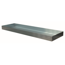 Auffangwanne für 4 x 200 Liter Fässer - 240 Liter - 2400 x 800 x 120 mm (LxBxH) - ohne Gitterrost und Füße