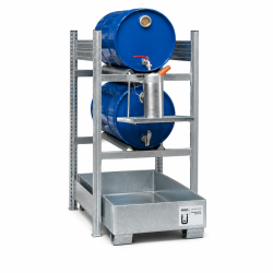 Erweiterungsabfüllplatz - 2 x 60 Liter Fässer - Traglast 2000 Kilo