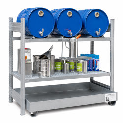 Erweiterungsabfüllplatz für 3 x 60 Liter Fässer - 1 Gitterrostauflage