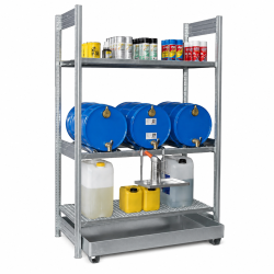 Erweiterungsabfüllplatz für 3 x 60 Liter Fässer - 2 Gitterrostauflage