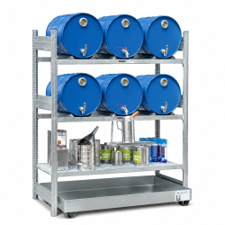 Erweiterungsabfüllplatz für 6 x 60 Liter Fässer - 1 Gitterrostauflage