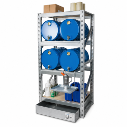 Erweiterungsabfüllplatz für 4 x 60 Liter Fässer - 1 Holzregalboden