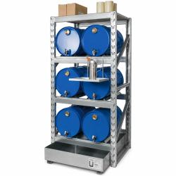 Erweiterungsabfüllplatz für 6 x 60 Liter Fässer - 1 Auffangwanne