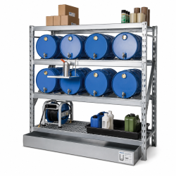 Erweiterungsabfüllplatz für 8 x 60 Liter Fässer - 2 Gitterrostauflagen