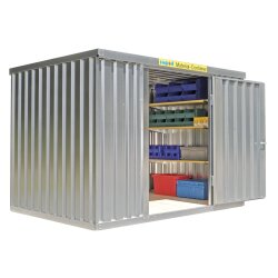 Materialcontainer - feuerverzinktes Stahlblech - Maße 2170 x 3050 x 2150 mm (LxBxH)
