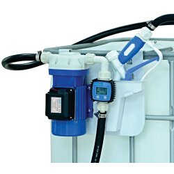 Elektrisches Pumpenaggregat - für AdBlue® - zur Verwendung mit IBC Containern - Zählwerk und man. Zapfpistole