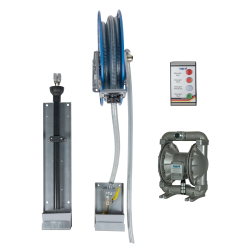 Absaugeinheit - pneumat. Pumpe - Schlauchaufroller BR 9