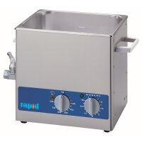 Ultraschall Reinigungsgerät - 9 Liter Tank - Heizung: 20 - 80°C - 1 - 15 Minuten und Dauerbetrieb