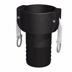IBC Camlock Dose - 3" auf Schlauchtülle 75 mm - EPDM-Dichtung