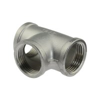 T-Stück - Edelstahl - 3x 1" BSP IG