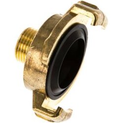 GEKA Kupplung - auf 3/8" Außengewinde - Messing