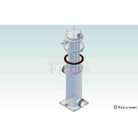 Magnetfilter FMF 420/6 HT - max. 500L/min - 2,5" Anschluss - Temperatur 5-130°C - 6 Magnetfilterstäbe