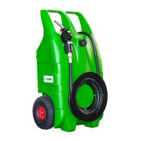 Diesel Tank Caddy - 45 l/min - 12V - manuelle Zapfpistole - 100 Liter Inhalt