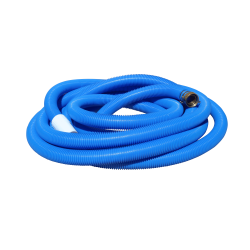 Schwimmschlauch - 38 mm - 9 m lang - Kunststoff Muffen - Schlauchklemmen - Teichreinigung