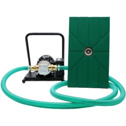 Flachsaugset Basis - 230V - 60 l/min -  5 bar - Pumpentragegestell