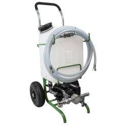 Antikalk Mobilcenter - 230V - 30 l/min -  3/4" - Nirostar - 3 bar -  mobiles Fahrgestell - 30 Liter Behälter