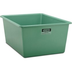 1151 - CEMO 1500l GFK-Rechteckbehälter - Korrosionsbeständig - stapelbar - grün
