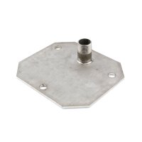 1387 - CEMO Flanschplatte - 1 1/4" AG - Edelstahl -...