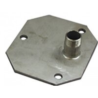 1389 - CEMO Flanschplatte - 2" AG - Edelstahl -...