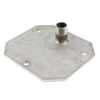 1390 - CEMO Flanschplatte - 2" AG - Edelstahl -...