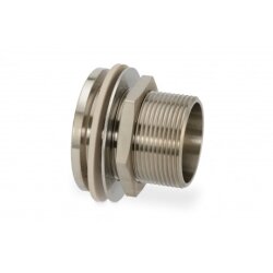 1500 - CEMO Einschraubgewinde - 1 1/2" AG - Messing, vernickelt - für GFK-/PE-Fässer - ohne Montage