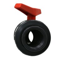 6430 - CEMO Kunststoff-Kugelhahn (PVC) - 3" IG - für GFK- und PE-Fässer