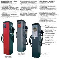 CEMO Diesel-Zapfs&auml;ule 70 MC - 230V Pumpe - 70l/min - 4 m Zapfschlauch - PKW-Auslauf