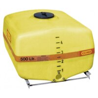 8009 - CEMO 13500l GFK-Transportfass - Einfülldom ø 420 mm - kofferförmig - Stahlauflagekufen