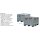 8322 - CEMO 610l PE-Altbatterie-Box - bis 600 kg belastbar - stapelbar - grau - 3 Auflagekufen