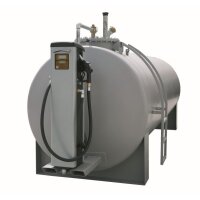 8593 - CEMO 7500l Stahltank - Ø 160 cm - für Diesel und RME - doppelwandig - Konsole für Zapfsäulen