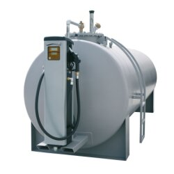 8596 - CEMO 20000l Stahltank - Ø 200 cm - für Diesel und RME - doppelwandig - Konsole für Zapfsäulen