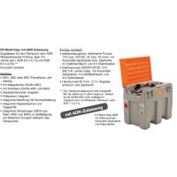 10084 - CEMO 600l DT-Mobil Easy - Staplertaschen - mit Schnellkupplung - ohne Pumpe