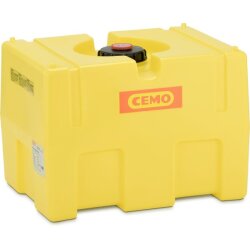 10096 - CEMO 200l PE-Fass - Einfüllöffnung ø 140 mm - stapelbar - gelb - kastenförmig